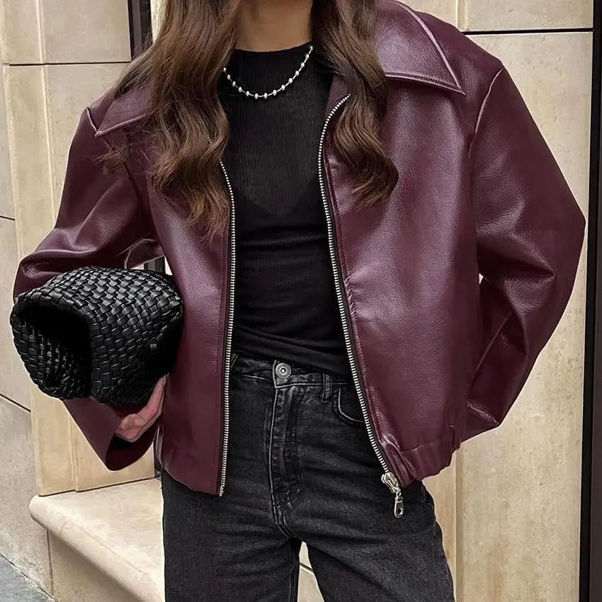 WW | Vintage Street Lederjacke - Herbst Chic