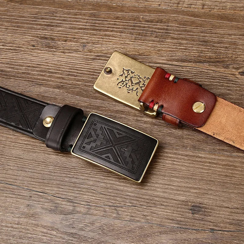 WW | Gürtel Mit Einzigartigem Design Für Jedes Outfit Aus Rindleder