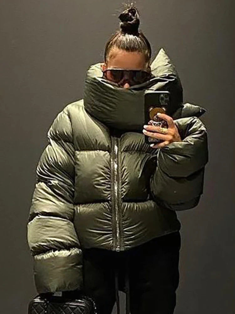 WW | Oversized Jacket - Warm high collar