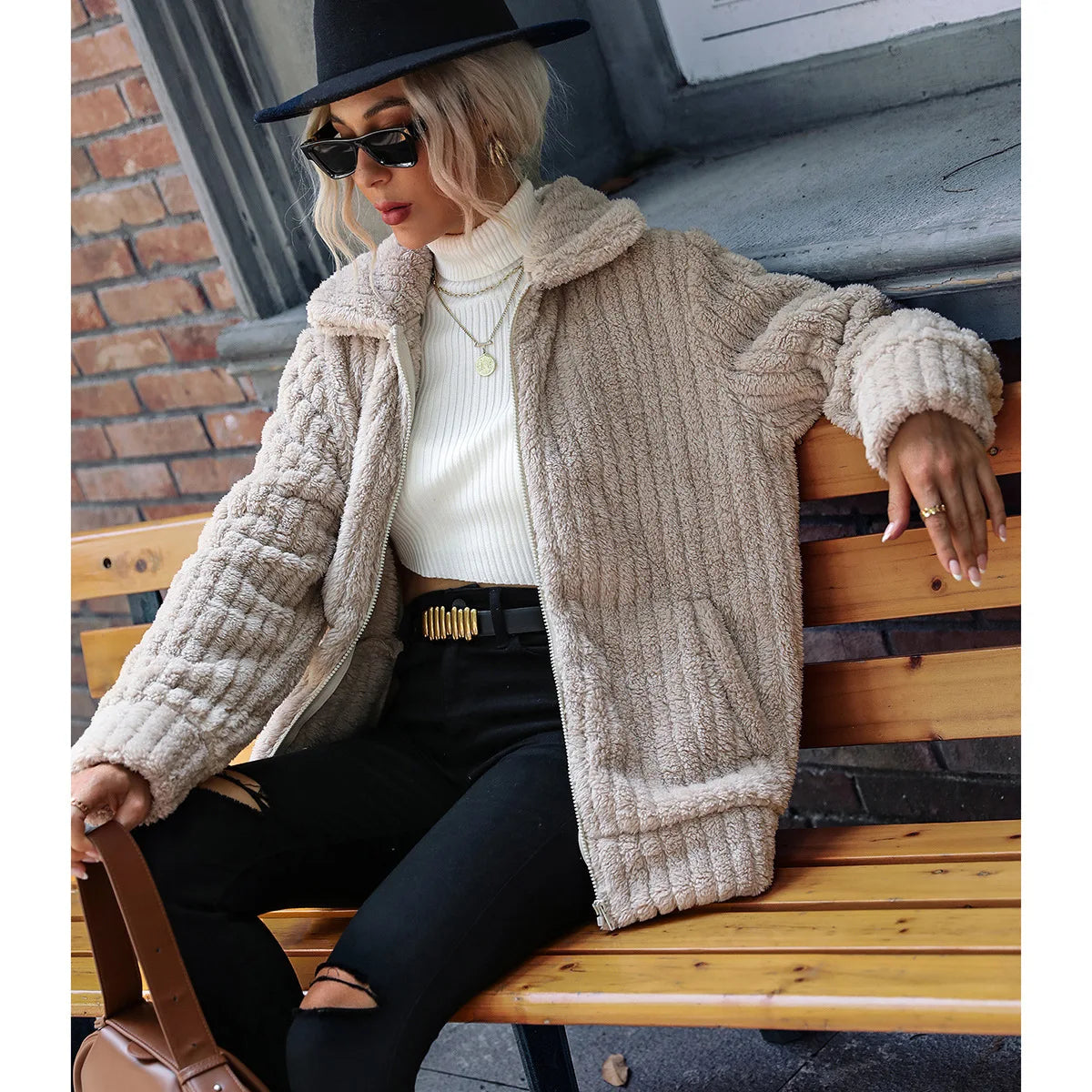 WW | Soft jacket with textured surface