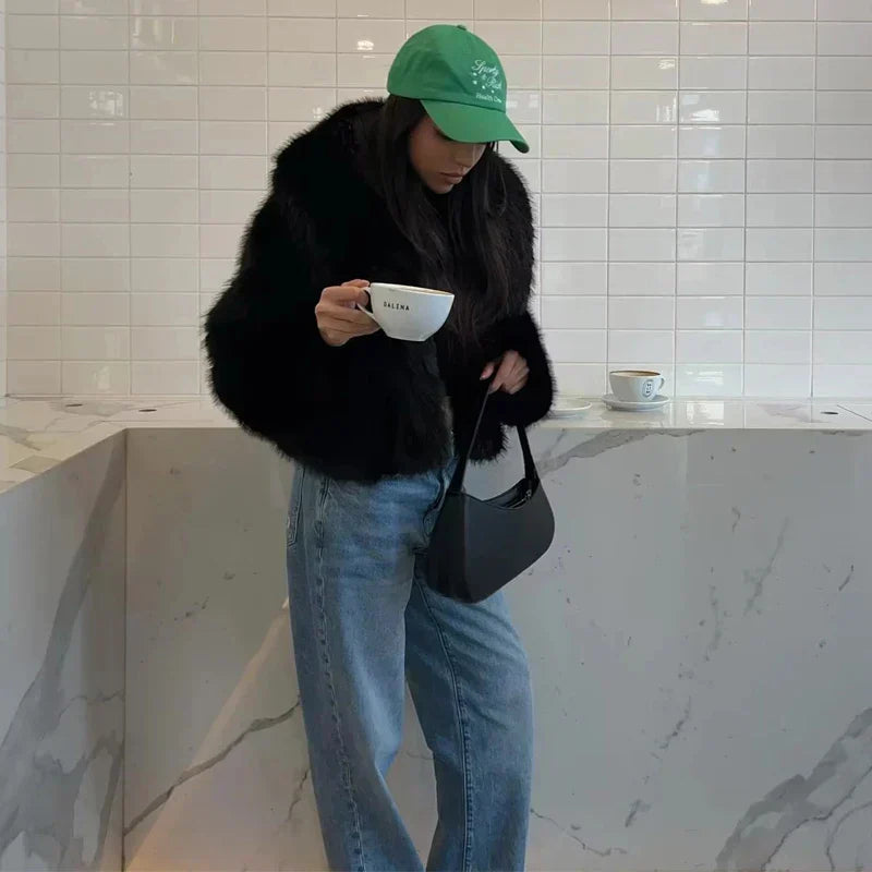 WW | Plush Winter Fur Coat