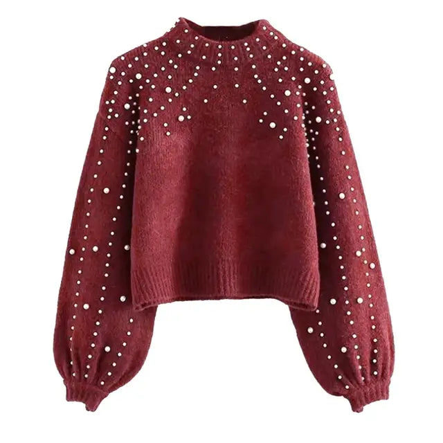 WW | Knitted sweater with O-neck