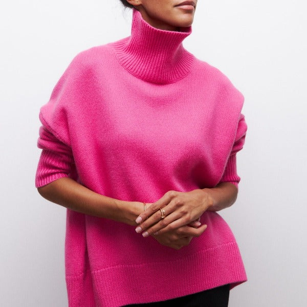 WW | Damen weicher Rollkragenpullover