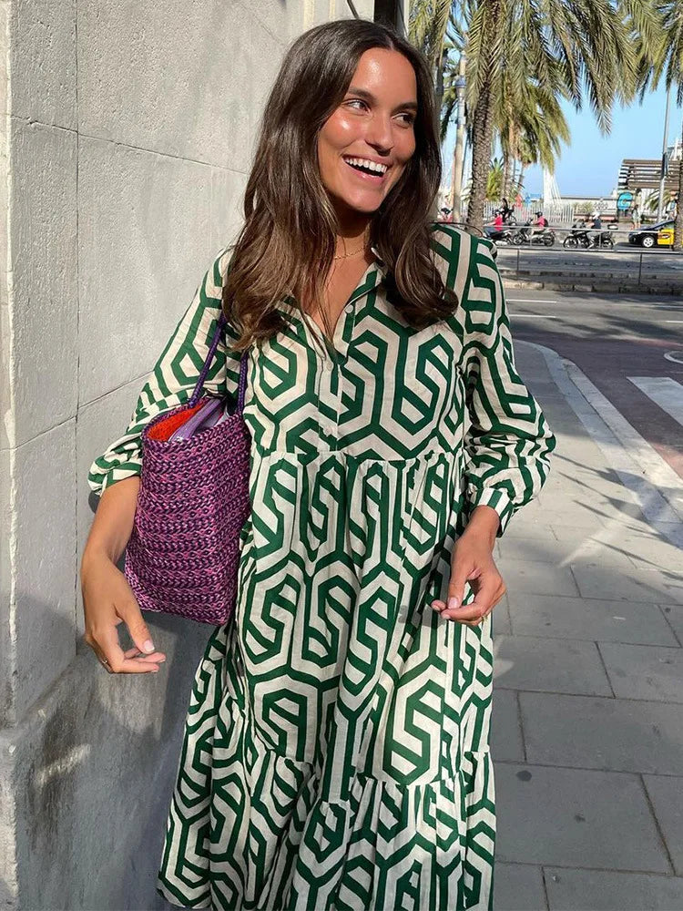 Thalia | Long-Sleeved Shirt Dress