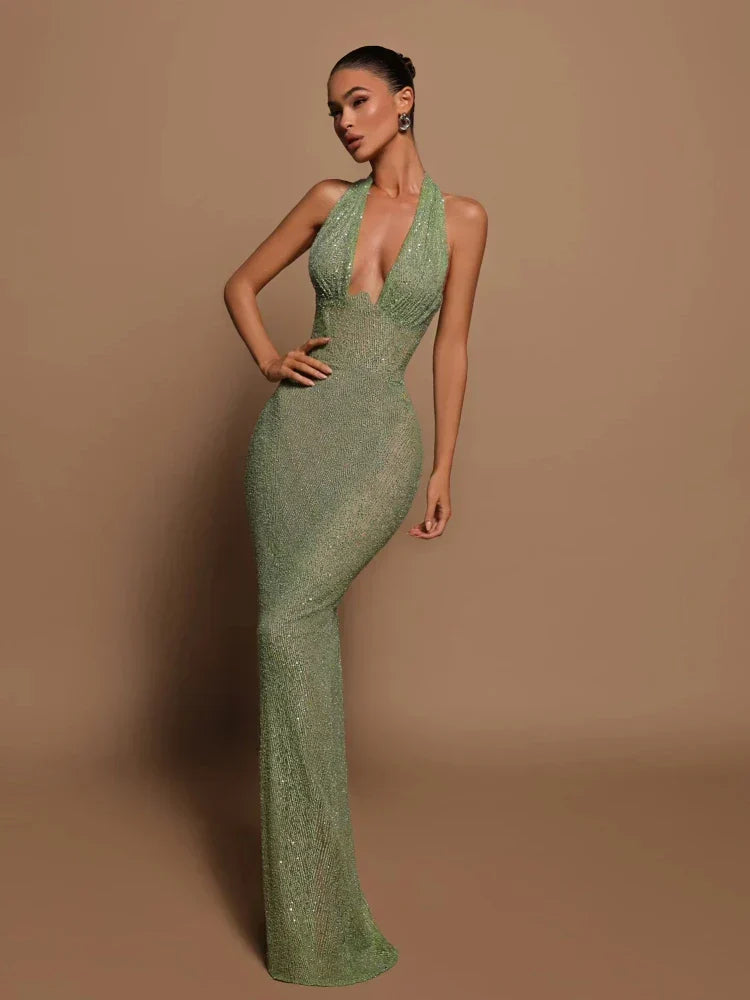 Leona Maxikleid - Luftiges Sommerkleid mit fließendem Stoff & femininer Silhouette
