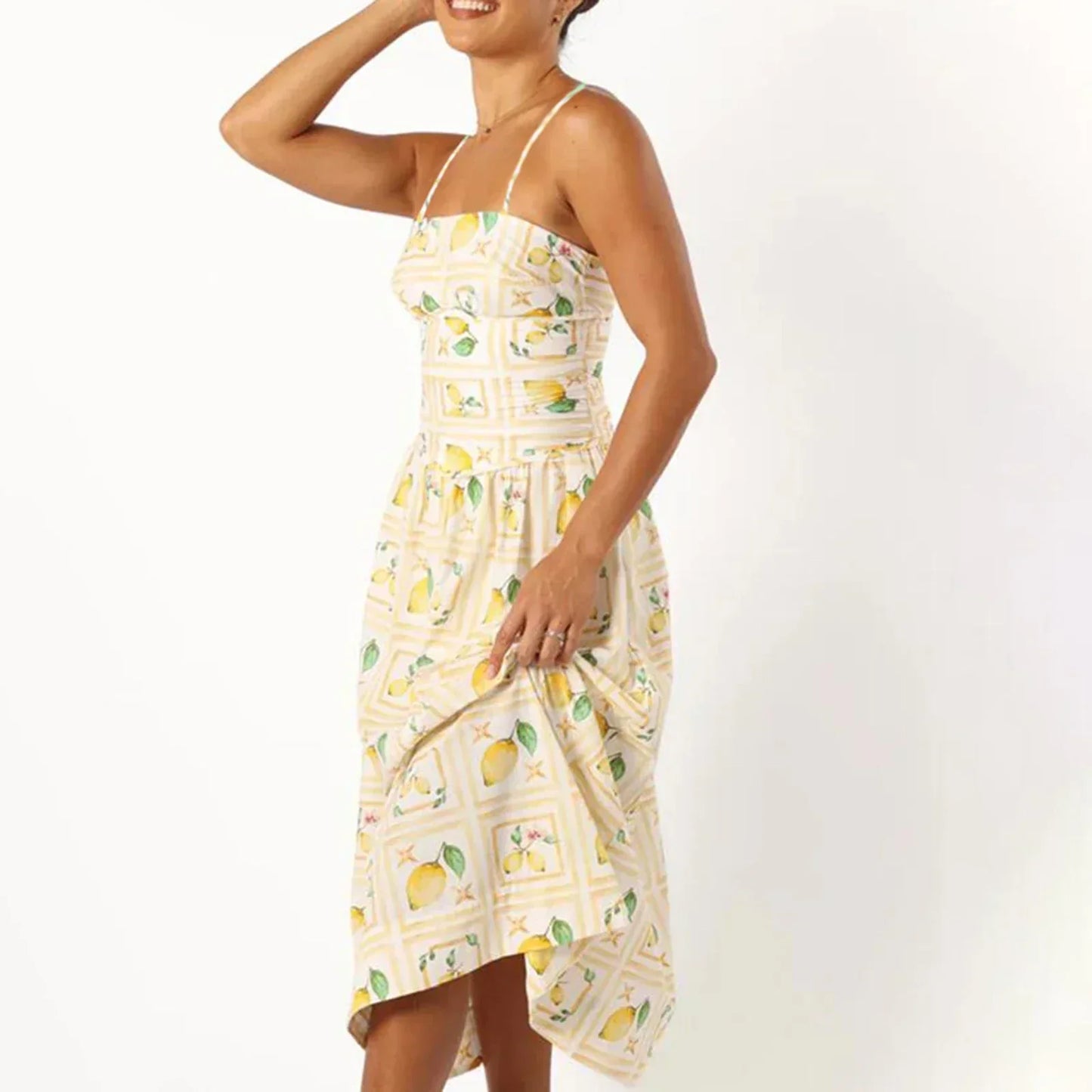 Sorrento Lemon Maxi Dress
