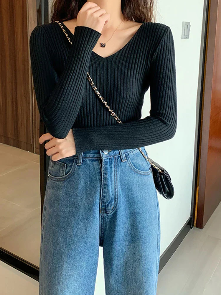 WW | Slim Fit Rippenstrickpullover