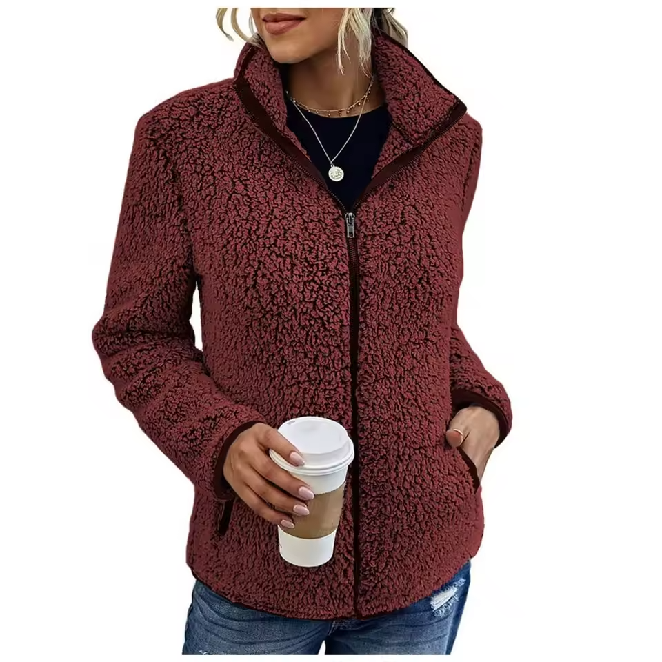 WW | Fleece Stand-Up Collar Jacket