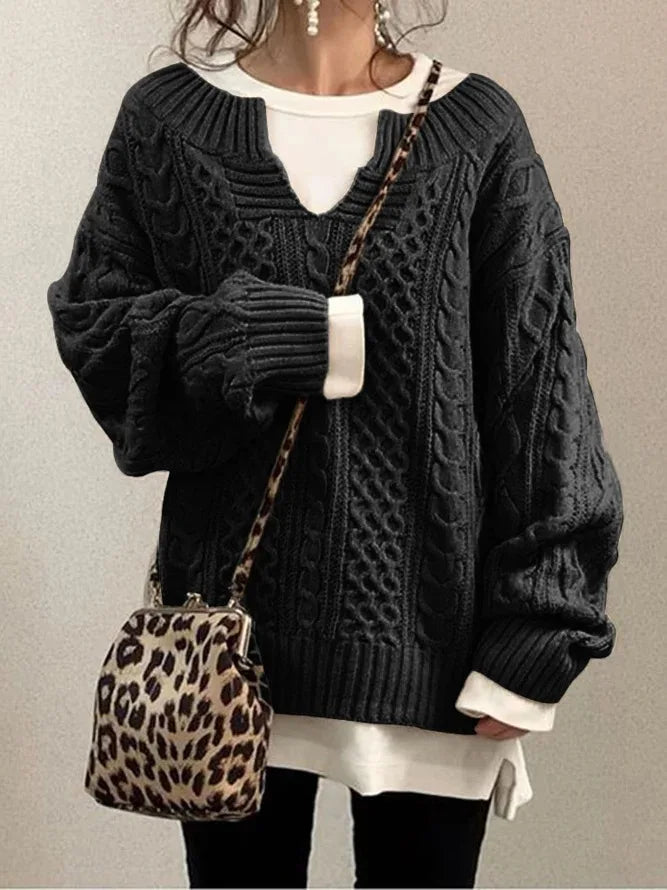 WW | Warm Retro Knit Sweater