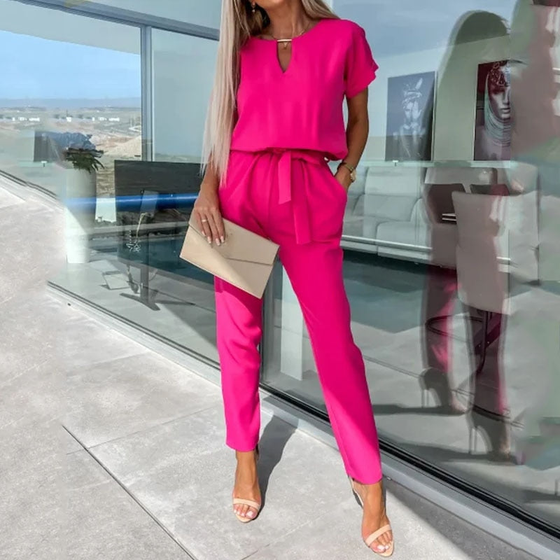WW | Short-sleeved Jumpsuit | Comfortable and trendy look