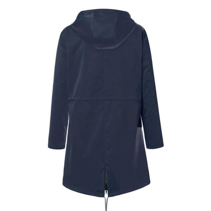 WW | Women's waterproof rain jacket with hood, breathable parka for outdoor use