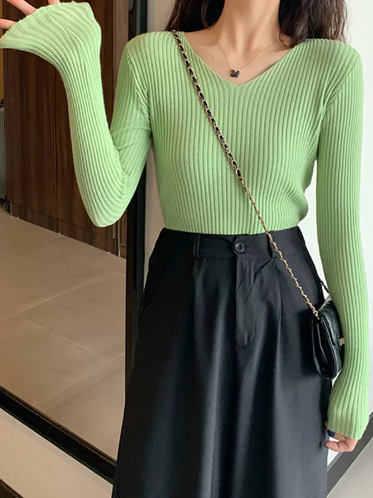 WW | Slim Fit Rippenstrickpullover