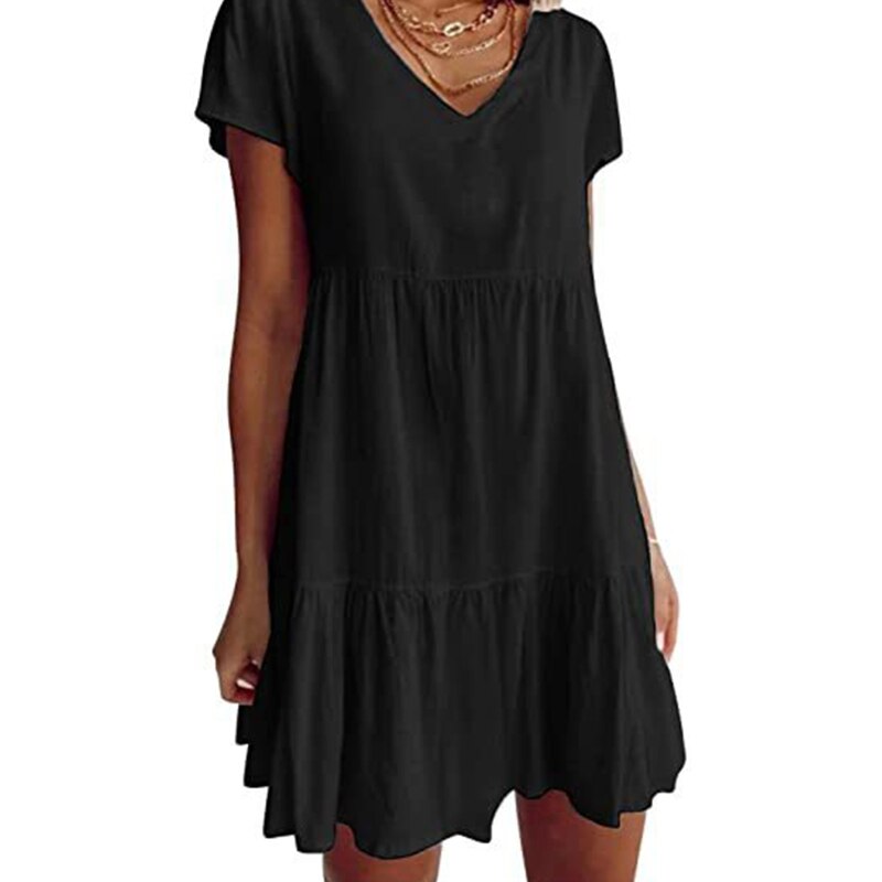 W&W Short Sleeve Woven Dress