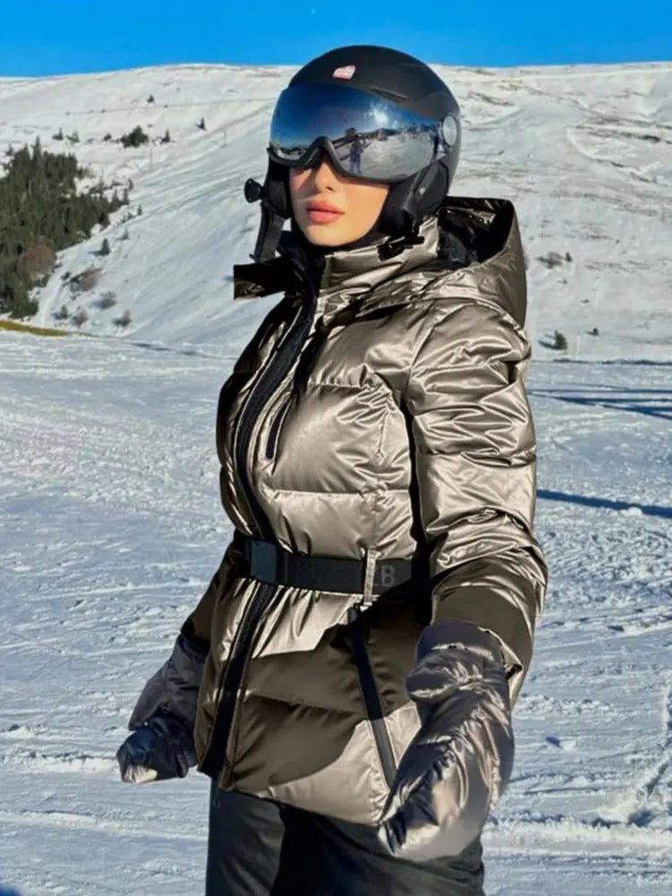 WW | Damen Winter Pufferjacke - Mit Kapuze