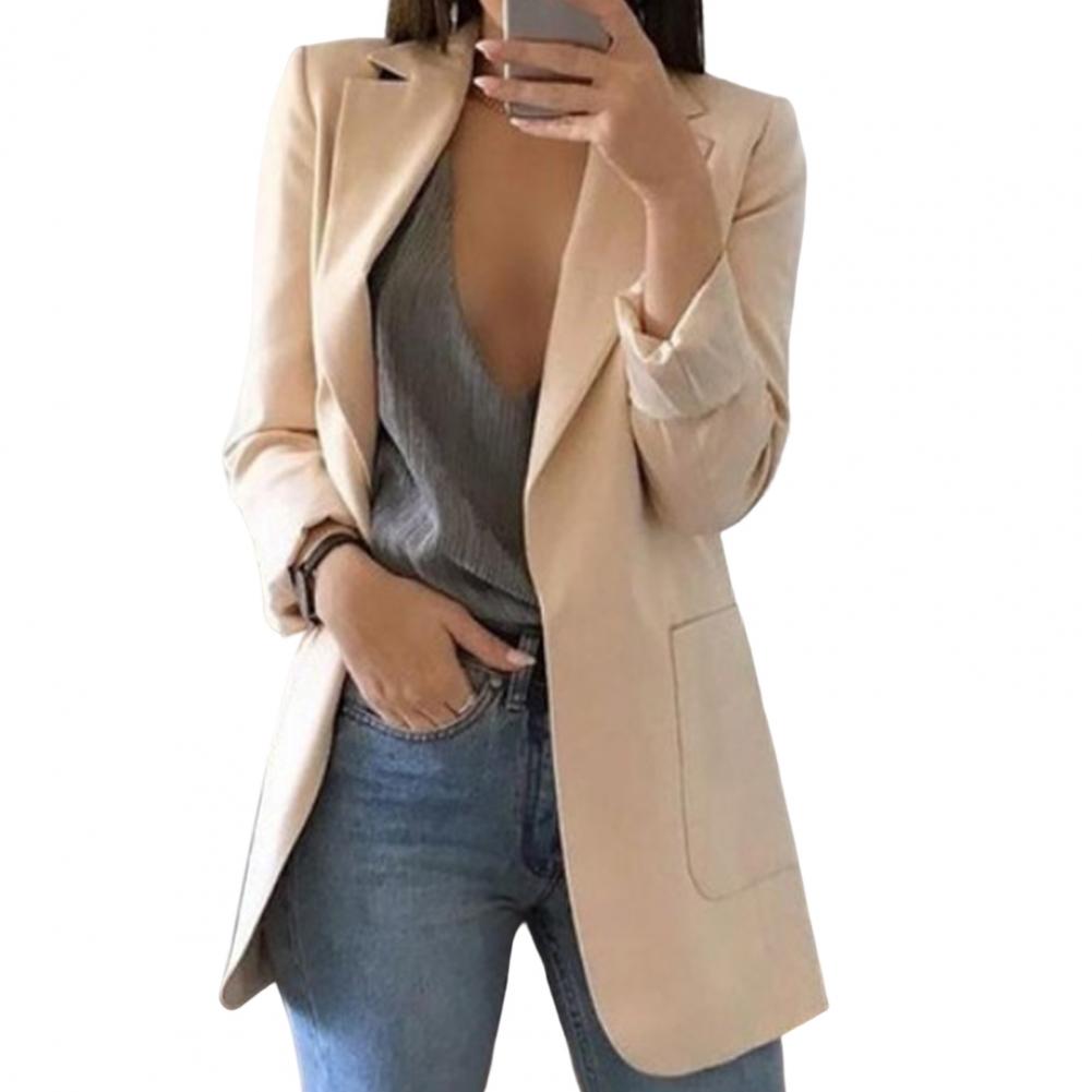 WW | Blazer Tailored fit Hip length Large pockets Open front
