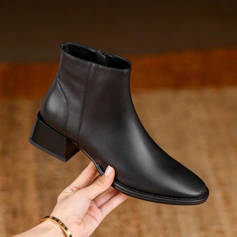 WW | Chunky Heel Ankle Boots