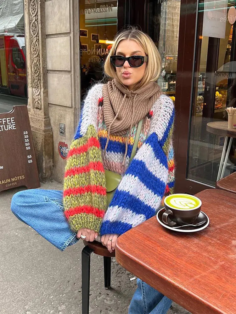 WW | Bunter Pullover geeignet für Damen