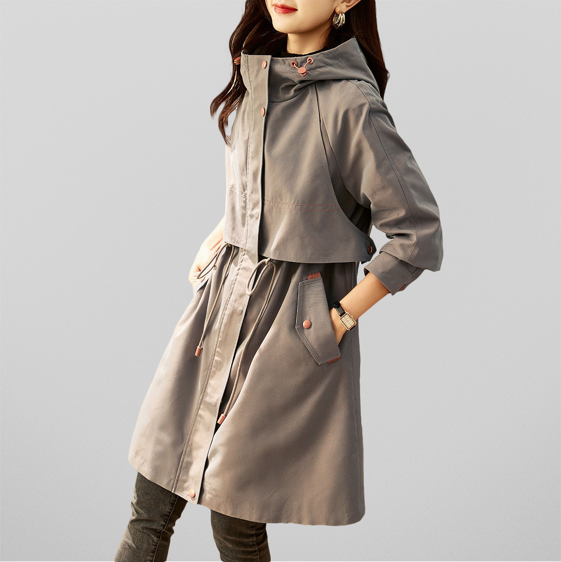WW | Red women's jacket with hood