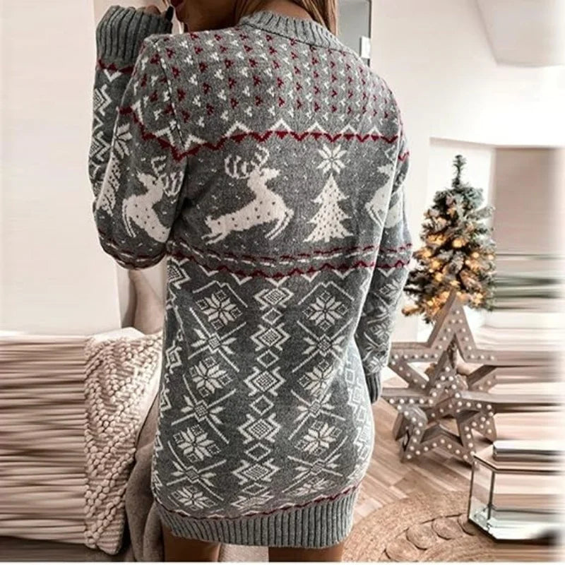 WW | warm knitted Christmas dress