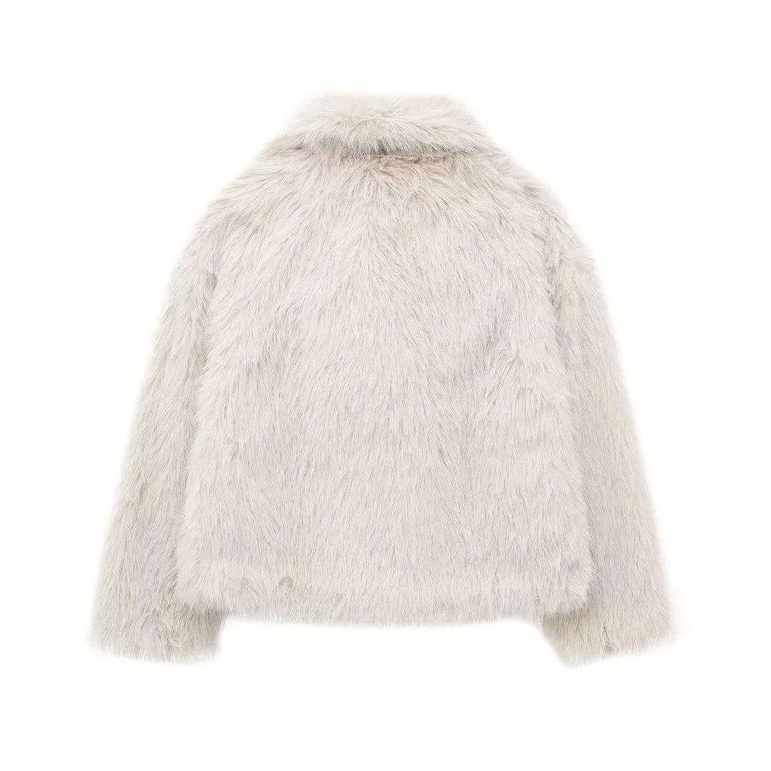 WW | Plush Faux Fur Coat