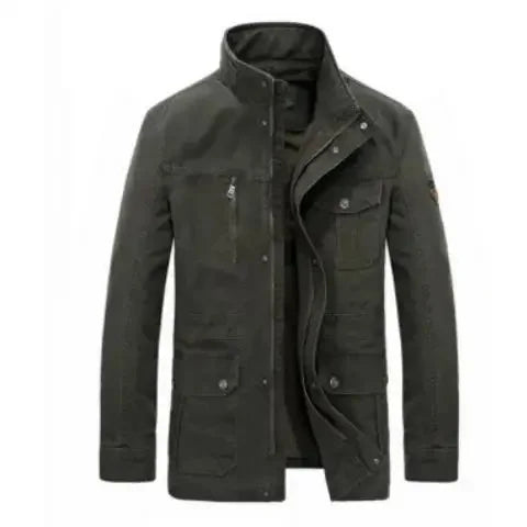 WW | Outdoor Transitional Jacket with Stand-Up Collar and Multi-Pockets - Casual Fashion for Everyday and Leisure