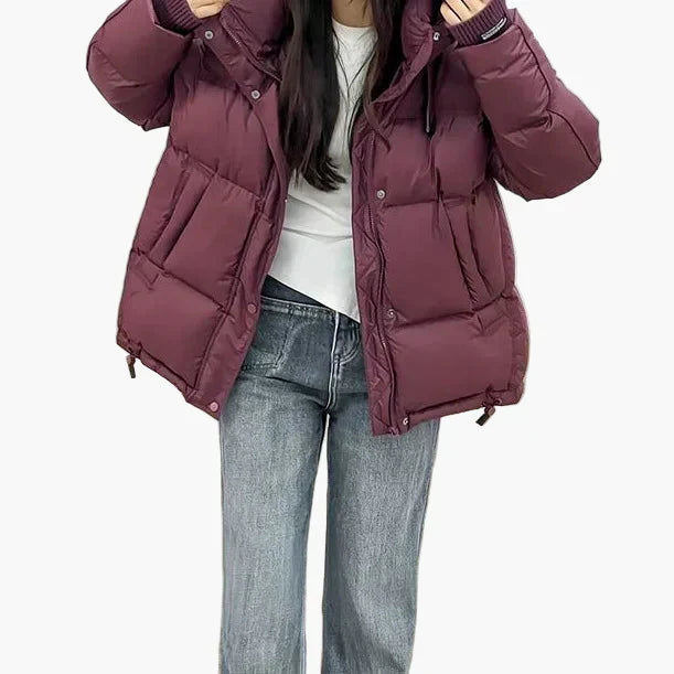 WW | Winter Steppjacke mit Kapuze - Modische Outdoorjacke, Freizeit & Alltag
