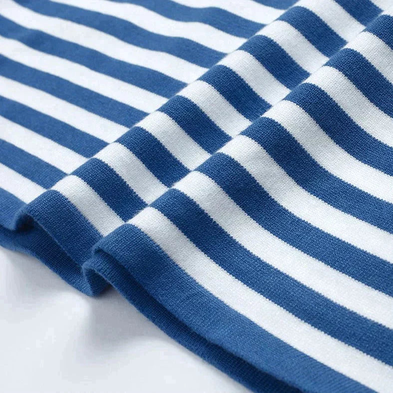WW | Langarm-T-Shirt - Gestreift - Rundhals - Relaxed Fit - Atmungsaktive Baumwolle