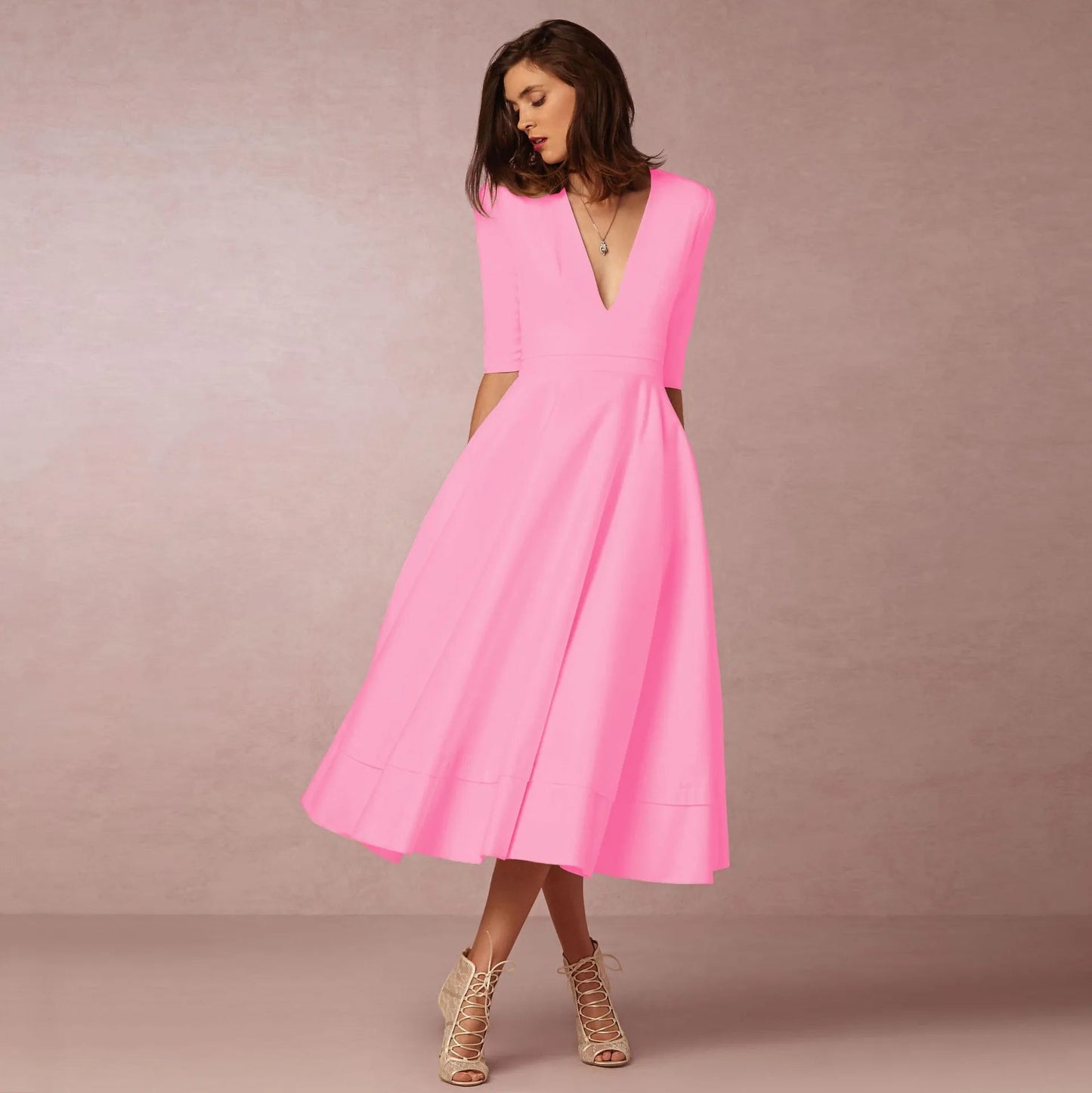 WW | Elegante Lange Damenkleid