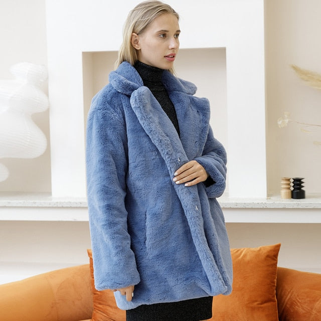 WW | Faux Leather Winter Jacket for Women