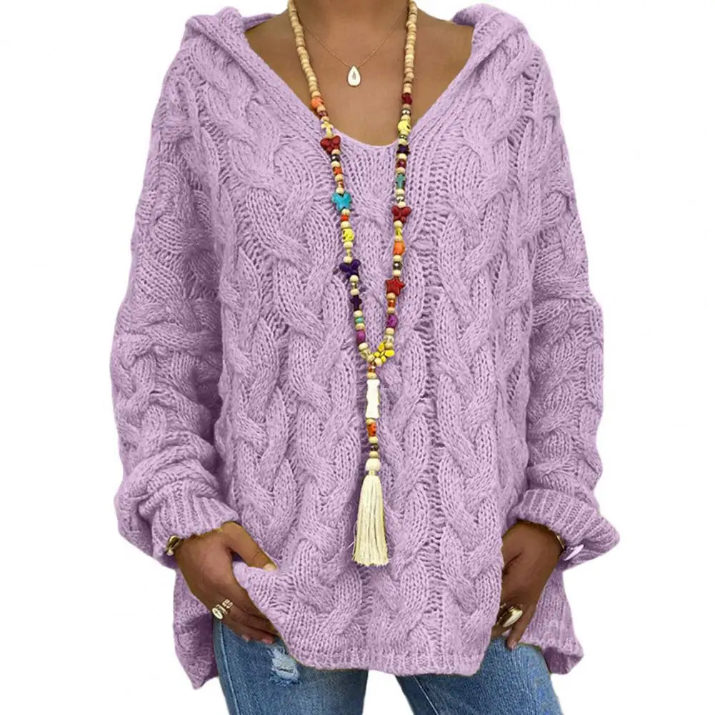 WW | Stylish V-Neck Hoodie for a Casual Look