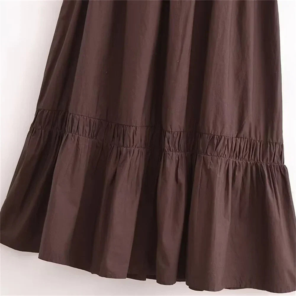 Vivienne | Shaping Poplin Paneled Dress