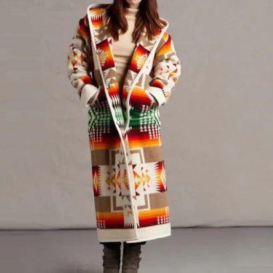 WW | Ethnic-style long coat