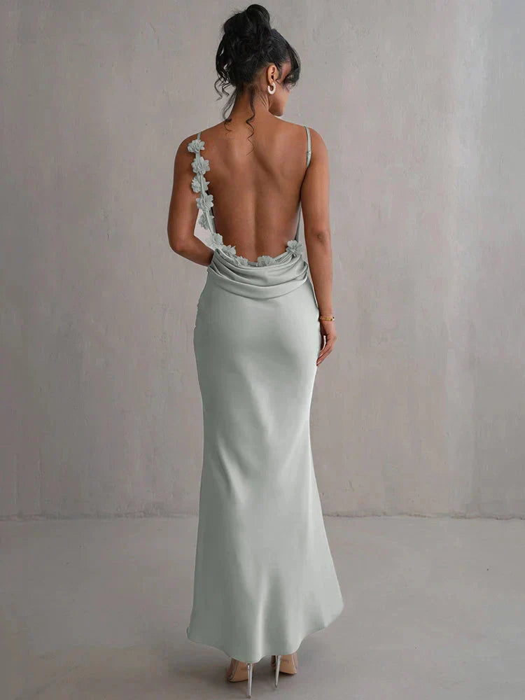 WW | Satin Blumenkleid Stil