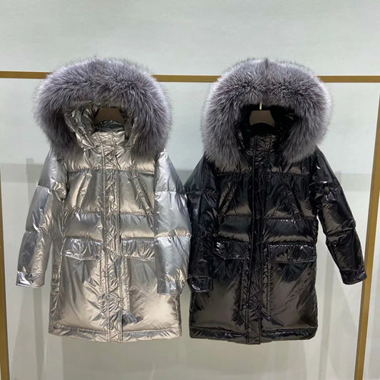 WW | Oversize-Parka mit Kapuze aus Kunstpelz für Frauen
