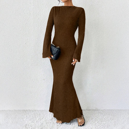 Celeste | Maxi Dress with Long Sleeves and Off-Shoulder Design