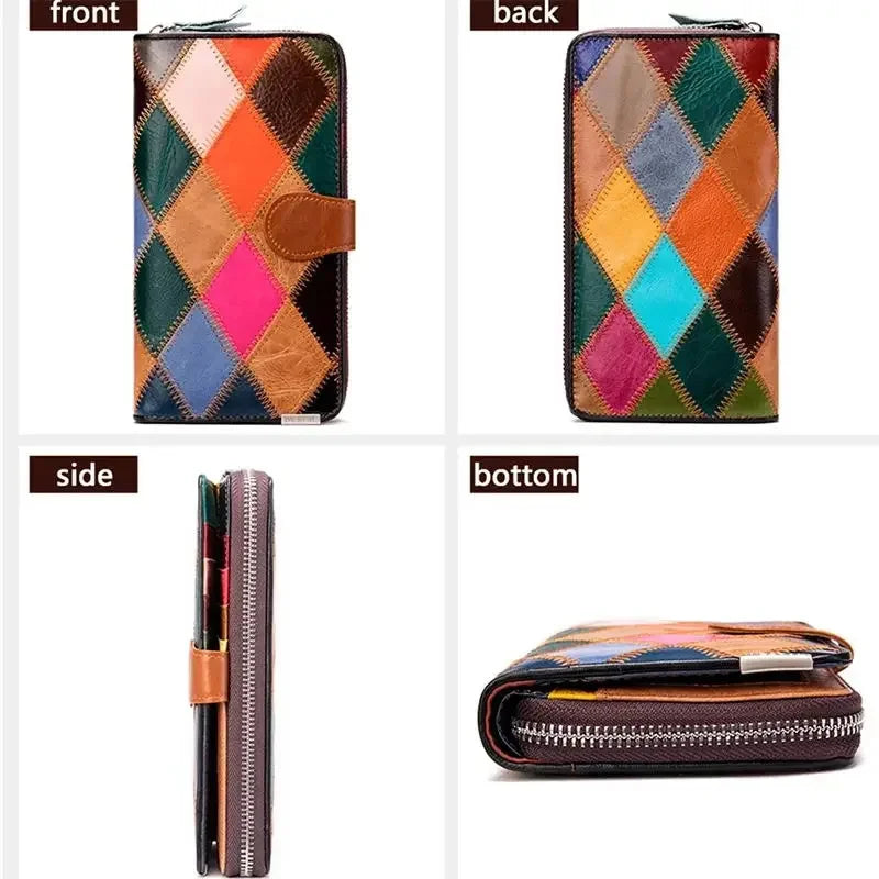 WW | Women's Long Wallet in Vintage Style