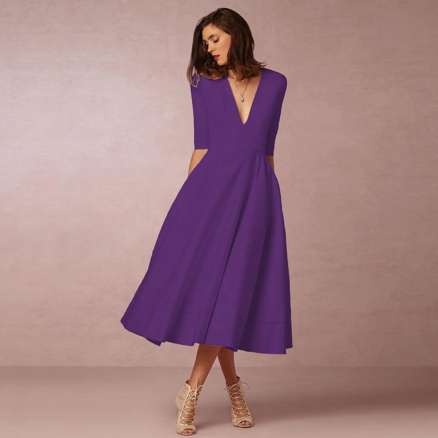 WW | Elegante Lange Damenkleid