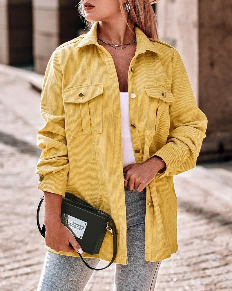 WW | Warme Damen Cordjacke