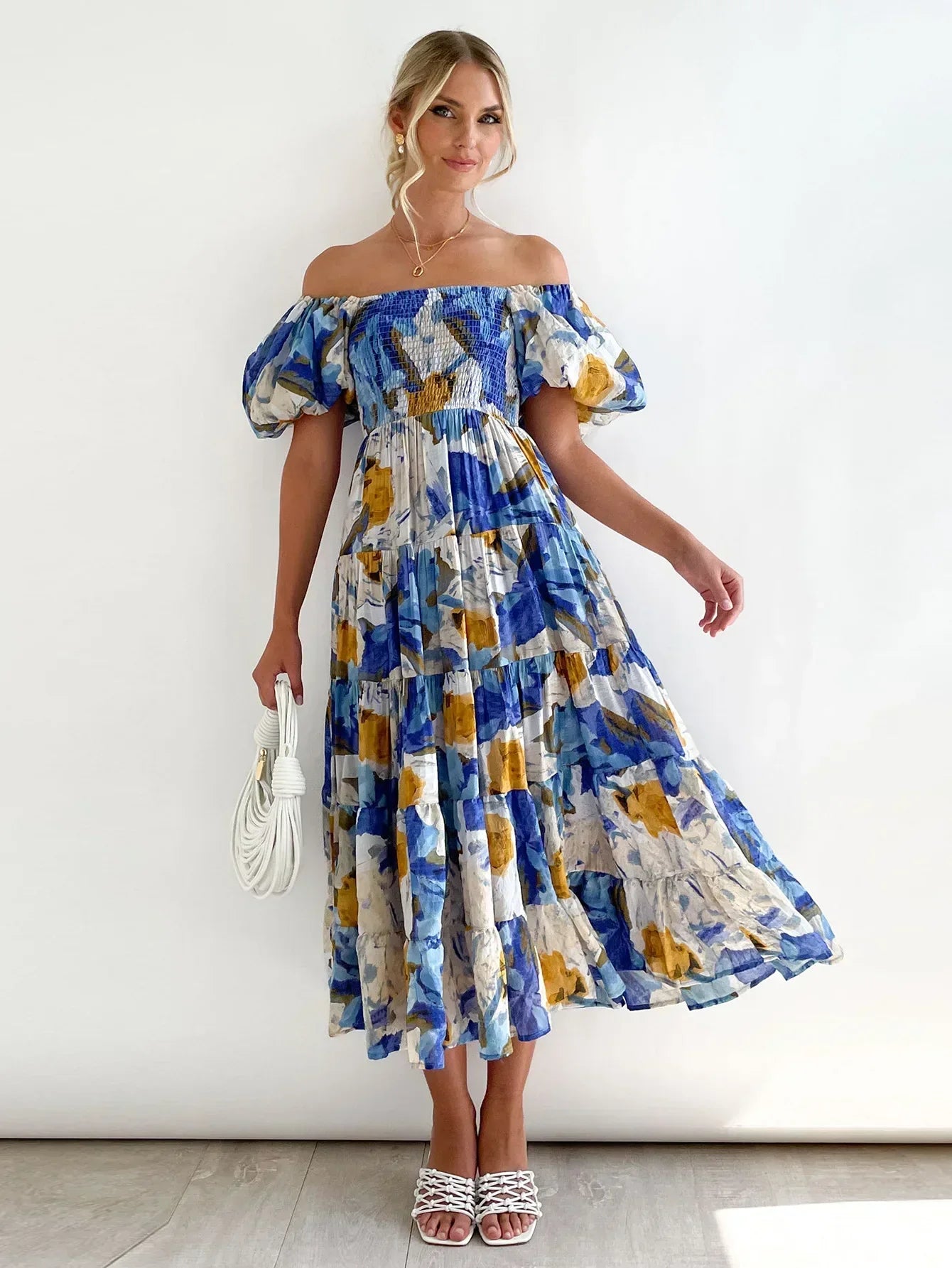 Celeste Off-Shoulder Maxi Dress