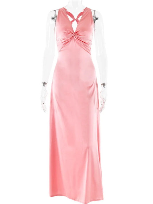 WW | Backless Evening Maxi Dress