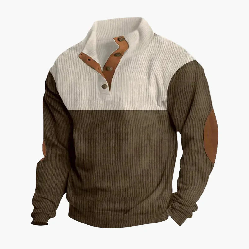 WW | Retro Knitted Sweater with Button Placket - Fashionable Casual Sweater for Autumn and Winter
