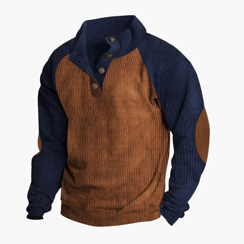 WW | Freizeitpullover mit Vintage-Raglanstil und Knopfleiste - Ideal für Alltag und Outdoor