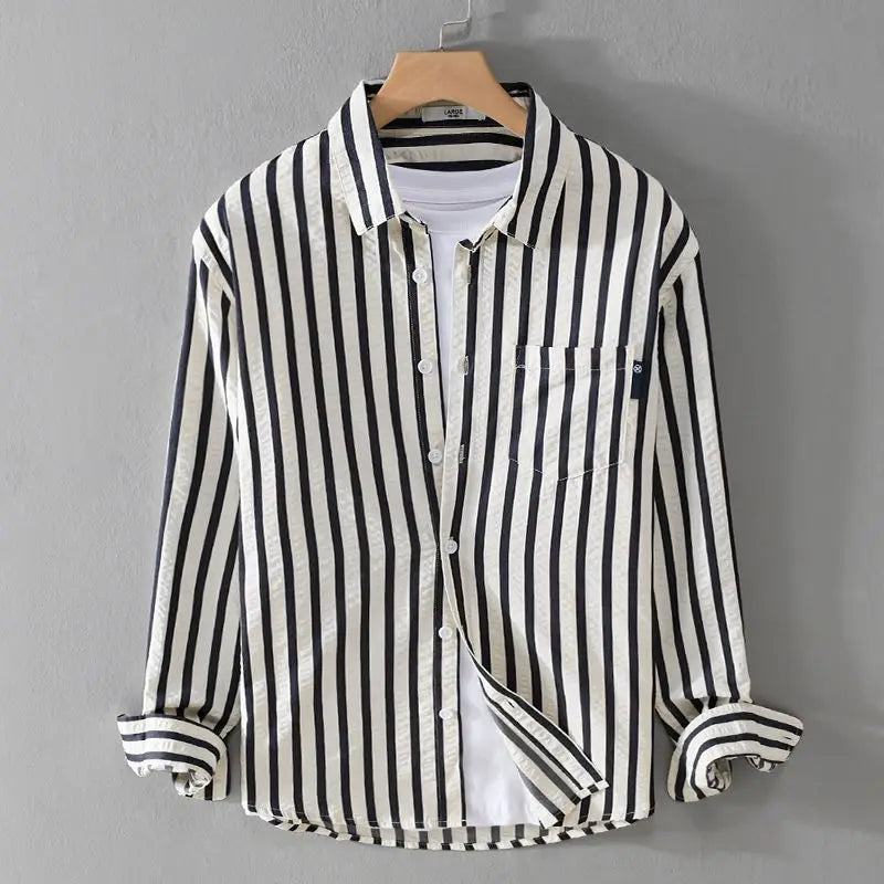 WW | Gestreiftes Lässiges Button-Down-Hemd