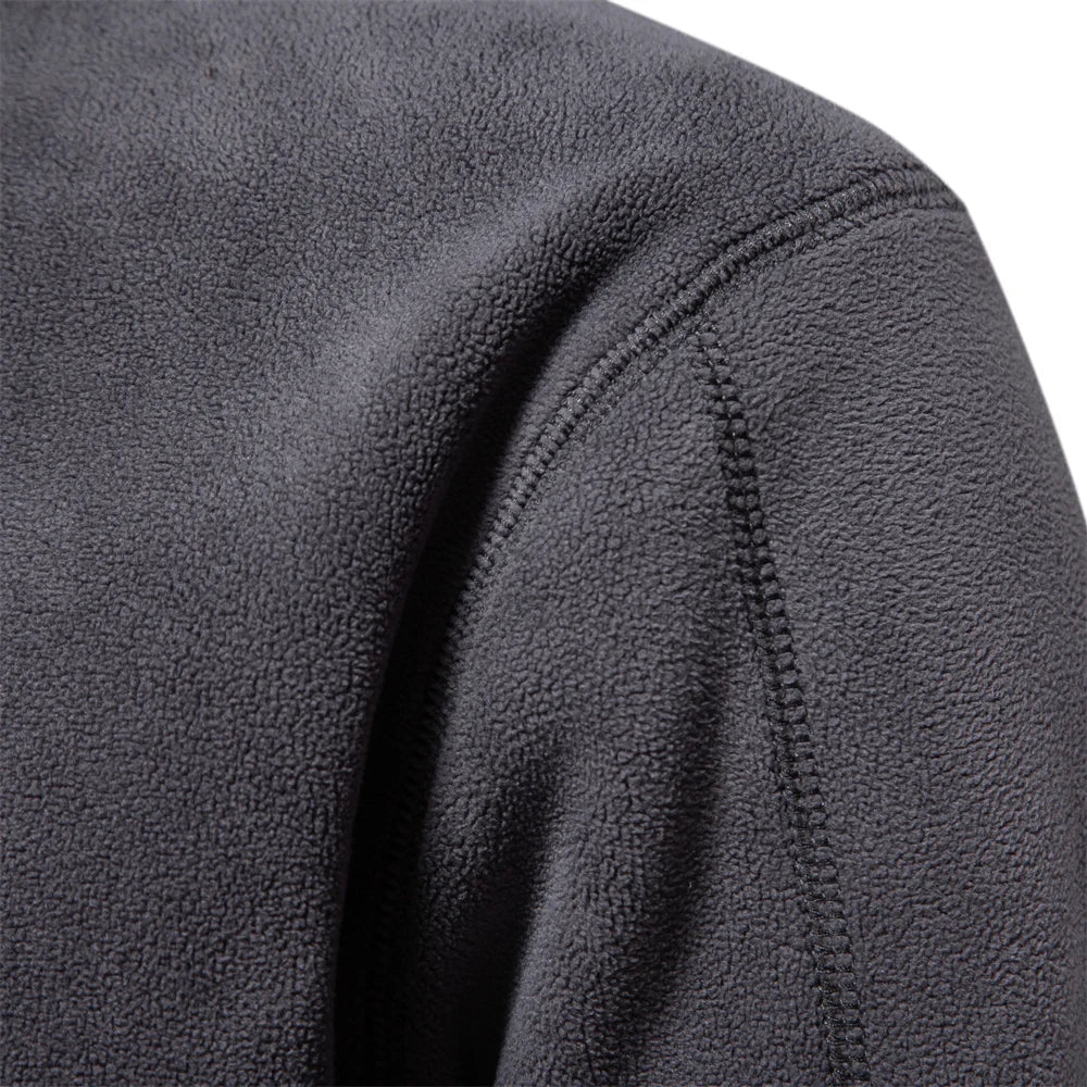 WW | Quarter-Zip Fleece Pullover Soft and Warm Long-Sleeved Casual Fit