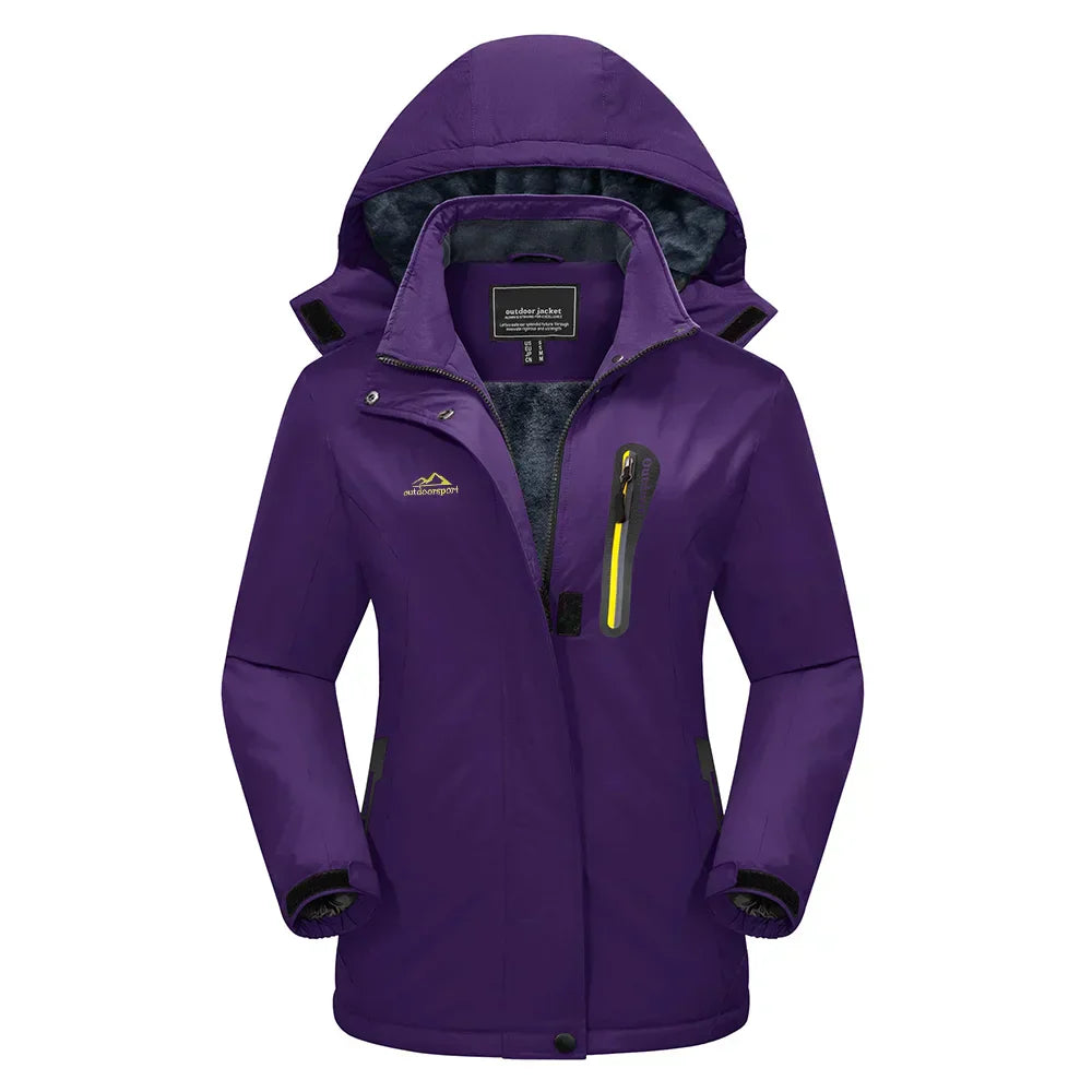 WW | Damen Schneeski-Jacke mit Hoodie-Stil