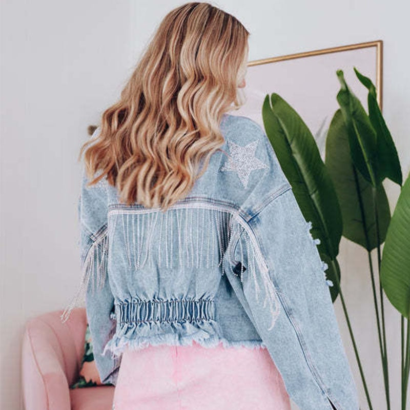 WW - Fringed Denim Jacket