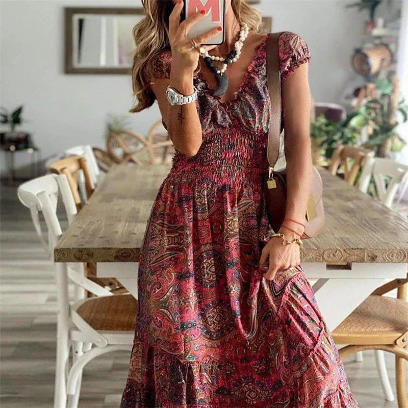 Zara | Retro Floral Swing Dress