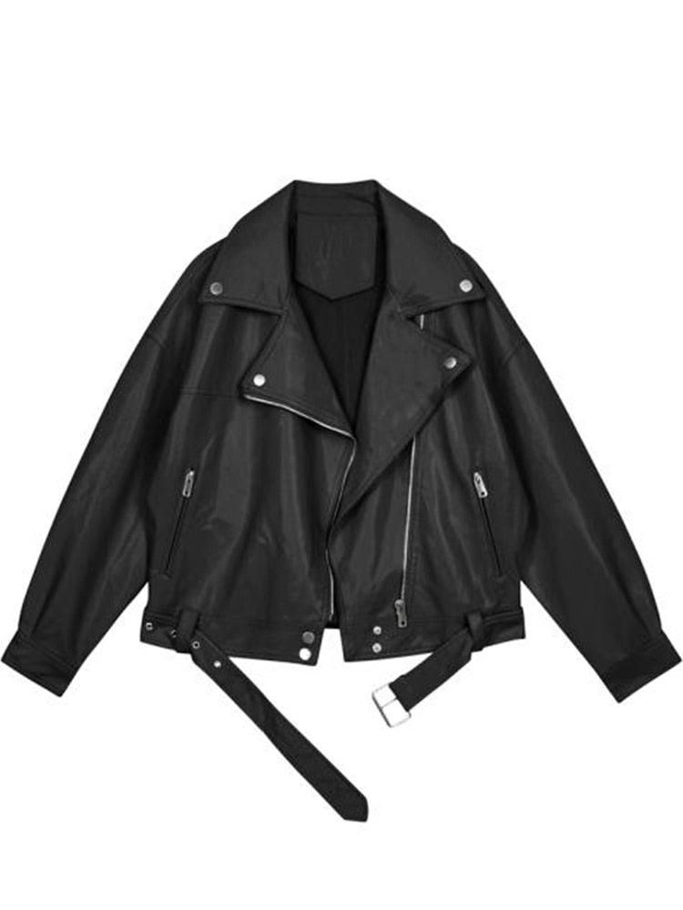 WW | Oversize-Lederjacke für Damen