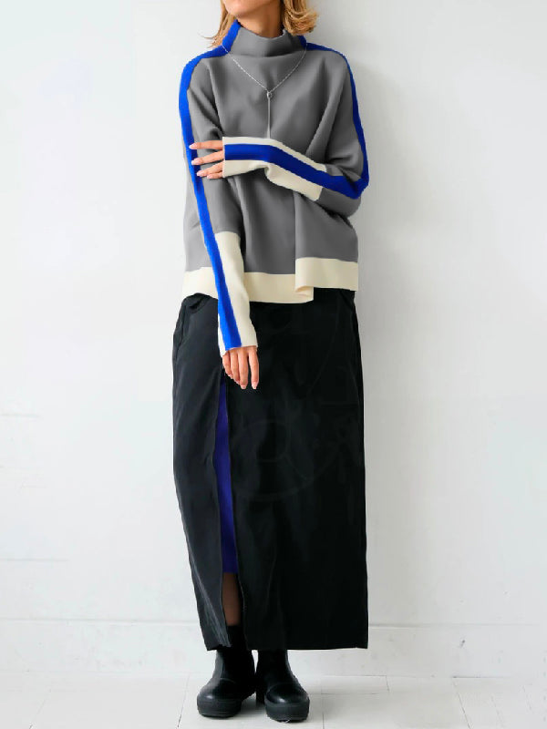 WW | Langärmliger Rollkragen-Hoodie