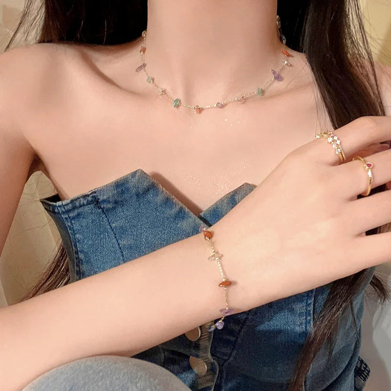 WW | Elegant Natural Gemstone Necklace